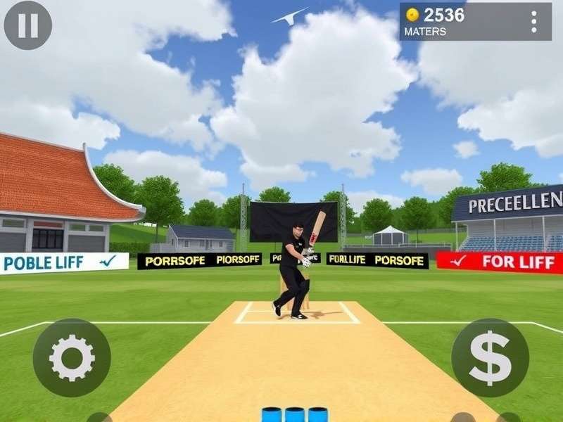 Cricket Fielding Madness VR Gameplay Screenshot